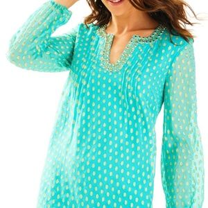 Lilly Pulitzer Colby Silk Tunic Dress Size: 6